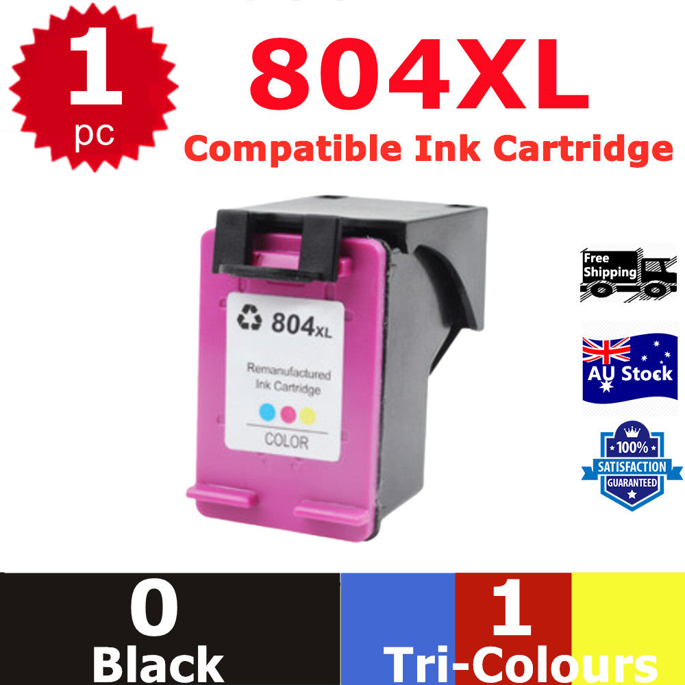 1x Generic 804XL COLOUR ONLY Ink For HP ENVY 6220 6222 7120 7820 7882 TANGO 804