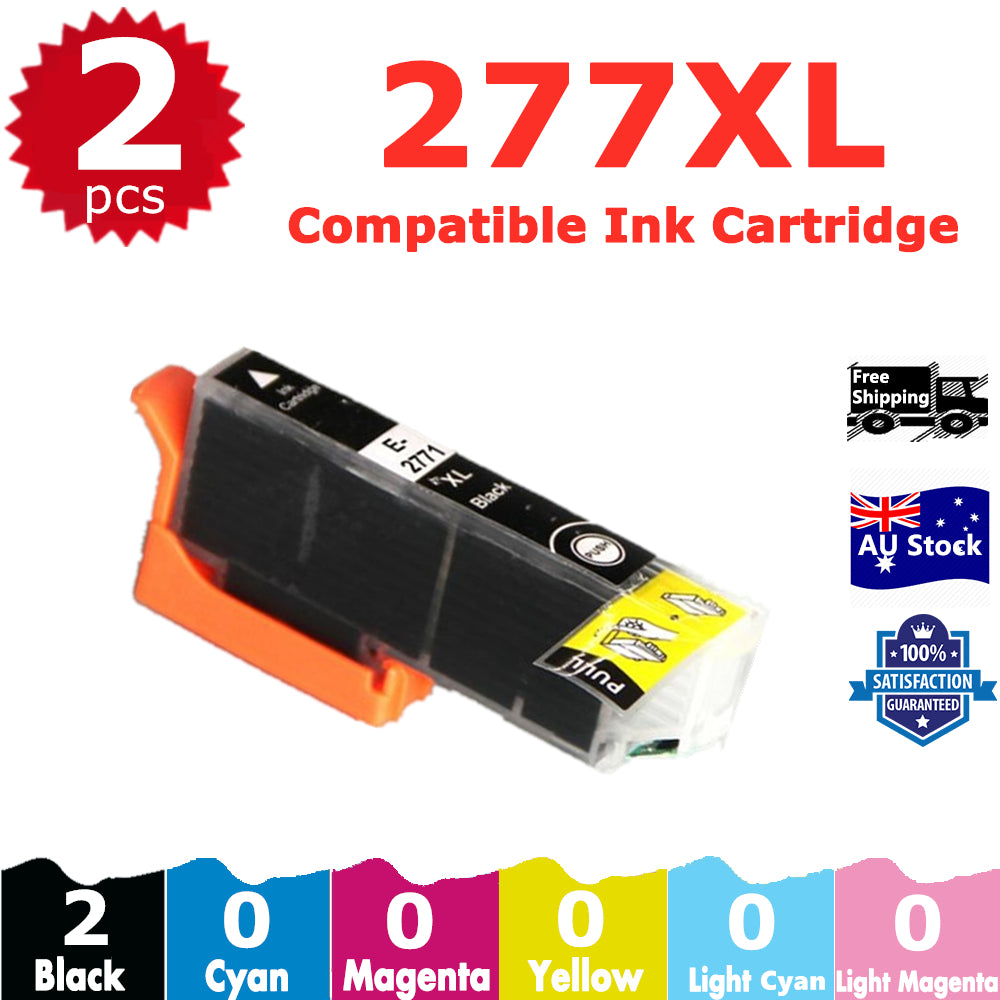 2 Pack InkSales Compatible Epson 277XL C13T278192 C13T278292 C13T278392 C13T278492 Ink Cartridge (1LC, 1LM)