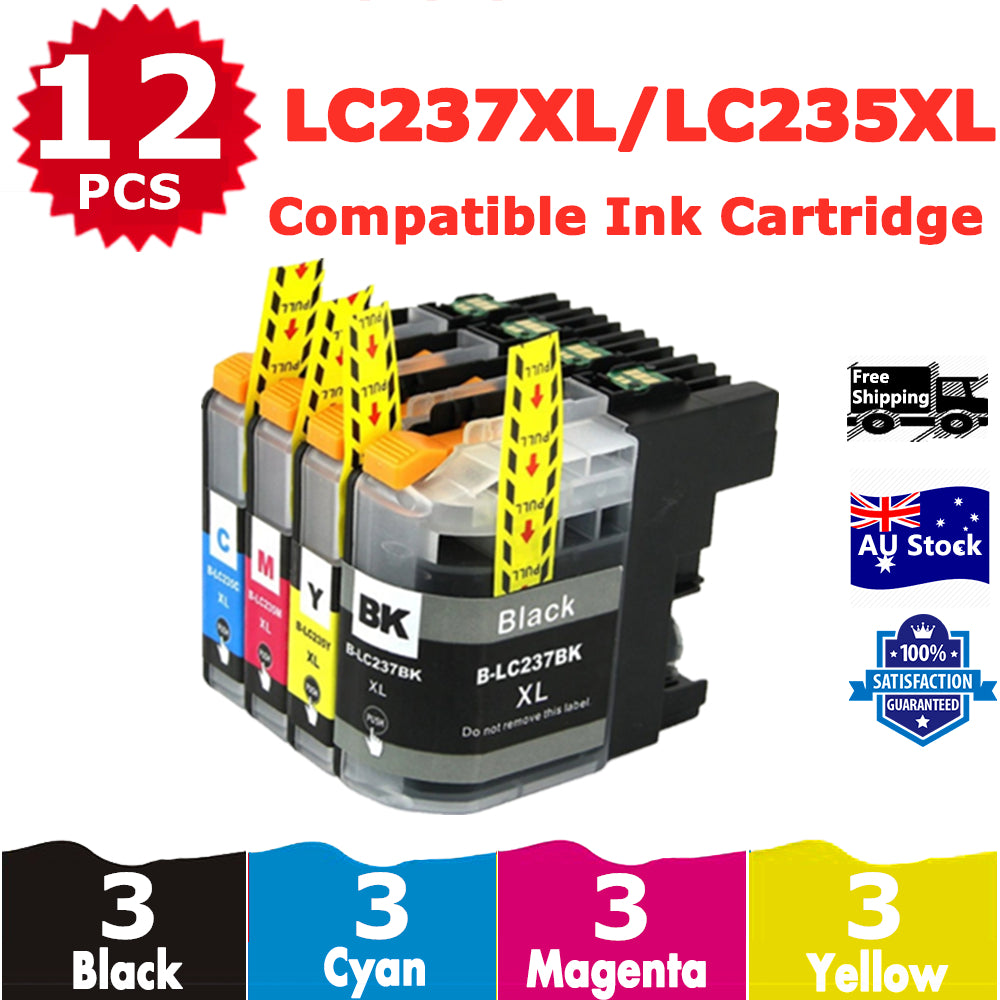 12 Pack InkSales Compatible Brother LC3313 LC-3313 Ink Cartridge  (3BK,3C,3M,3Y)