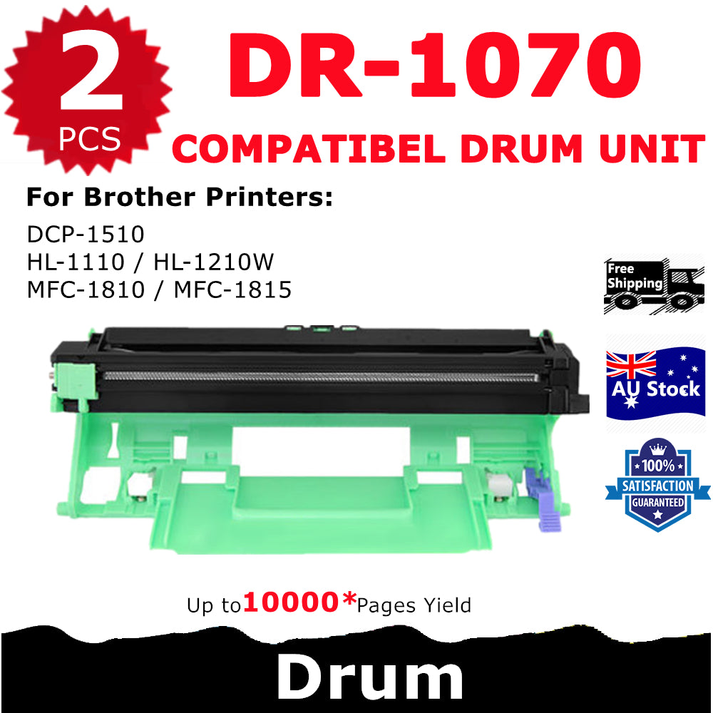 2 Pack InkSales Brother DR1070 DR-1070 Compatible Drum Unit