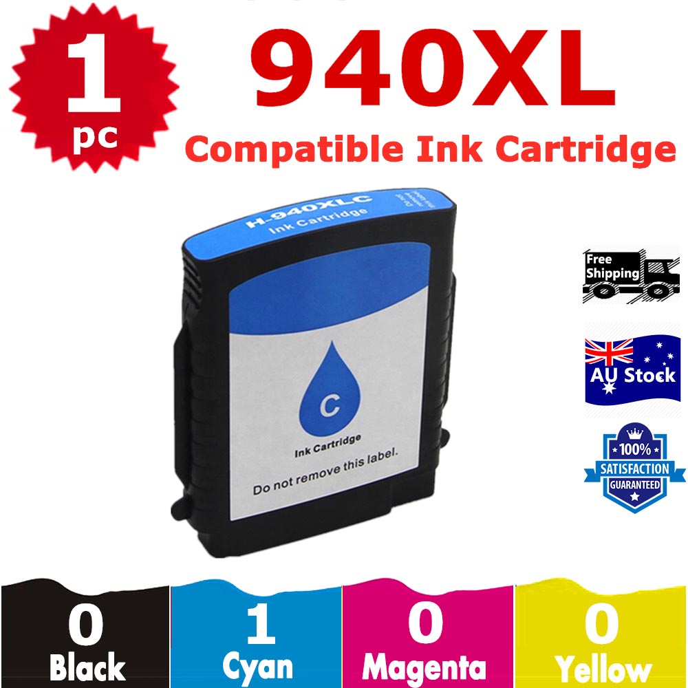 1 Pack InkSales Compatible HP 940XL C4907AA Cyan Only Ink Cartridge  (1C)