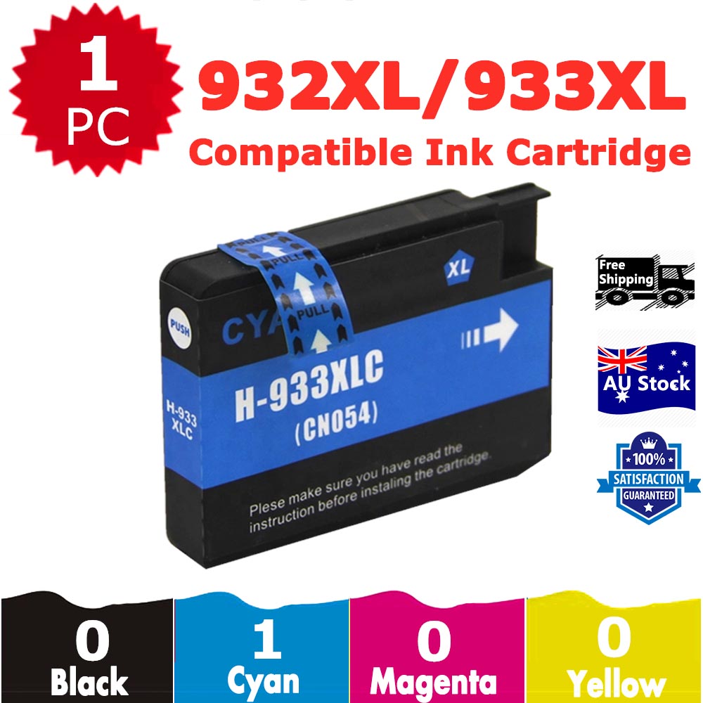 1 Pack InkSales Compatible HP 933XL CN054AA Cyan Only Ink Cartridge  (1C)