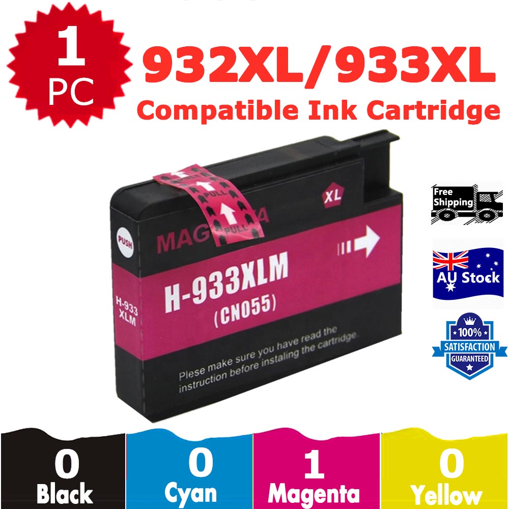 1 Pack InkSales Compatible HP 933XL CN055AA Magenta Only Ink Cartridge  (1M)