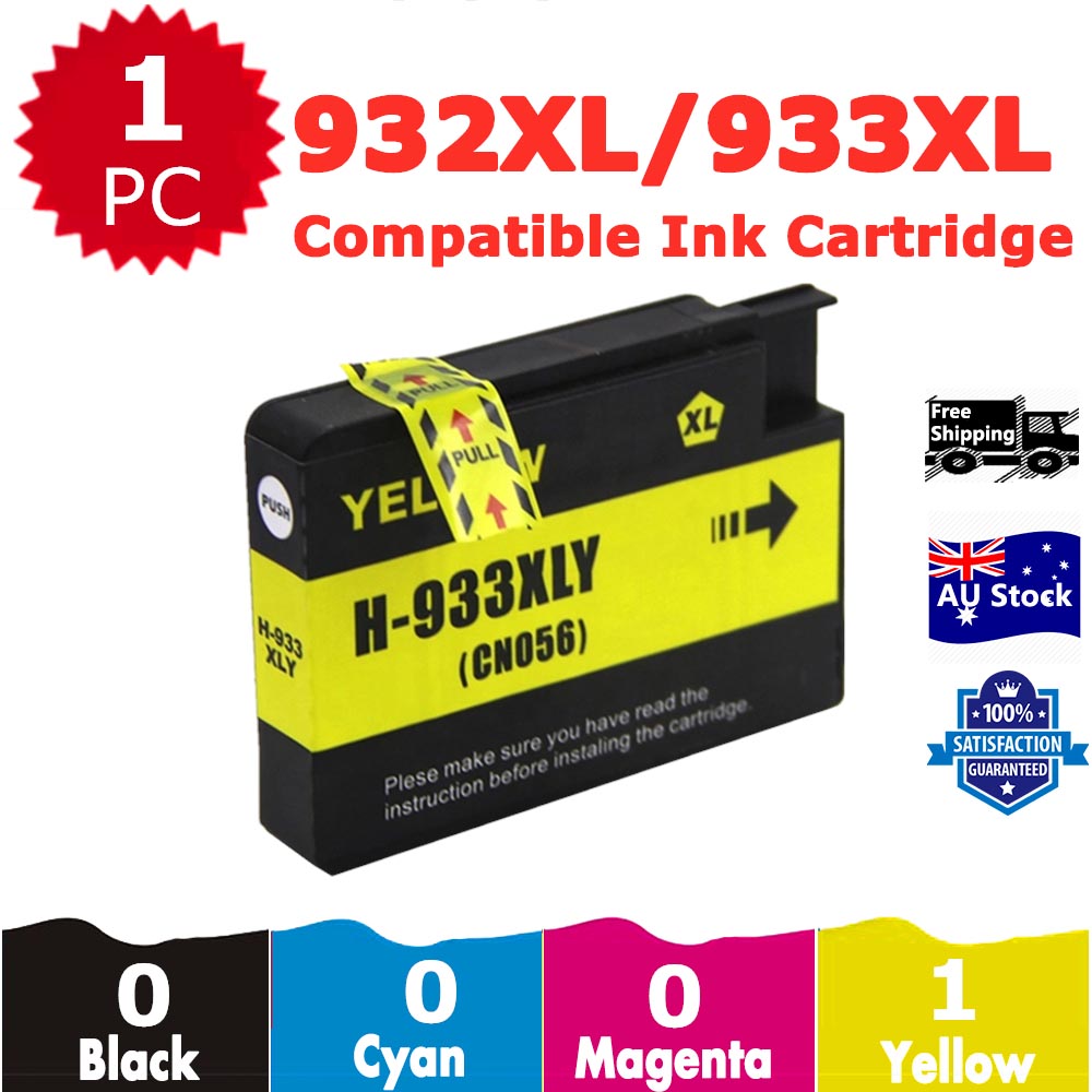 1 Pack InkSales Compatible HP 933XL CN056AA Yellow Only Ink Cartridge  (1Y)