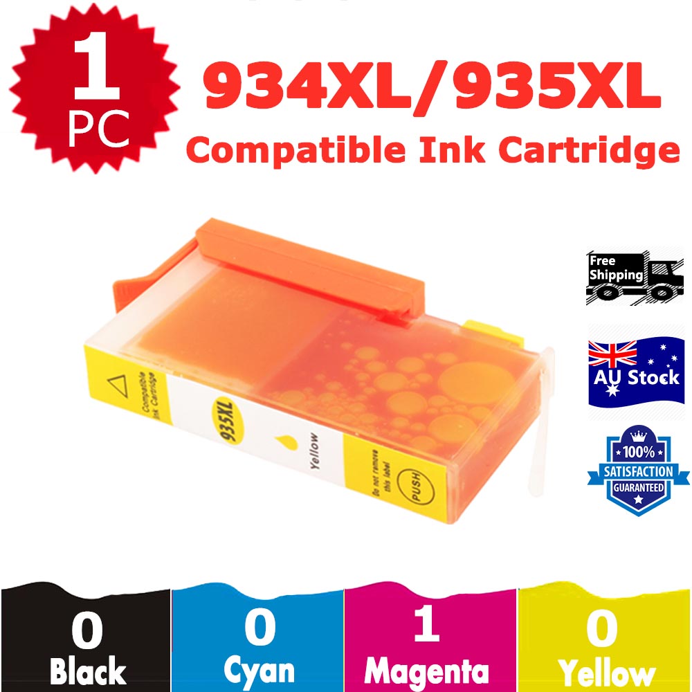 1 Pack InkSales Compatible HP 935XL C2P25AA Yellow Only Ink Cartridge  (1Y)