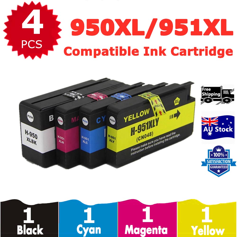 4 Pack InkSales Compatible HP 950XL 951XL CN045AA CN046AA CN047AA CN048AA Ink Cartridge  (1BK,1C,1M,1Y)