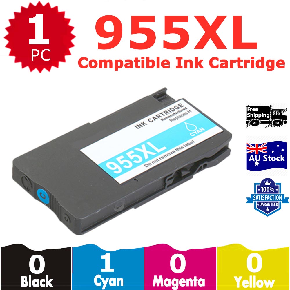 1 Pack InkSales Compatible HP 955XL L0S63AA Cyan Only Ink Cartridge  (1C)