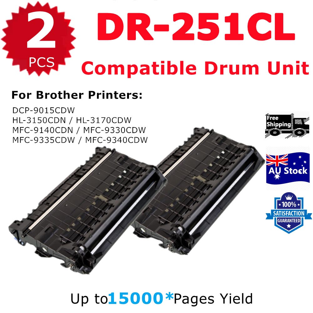 2 Pack InkSales Brother DR-251L Compatible Drum Unit