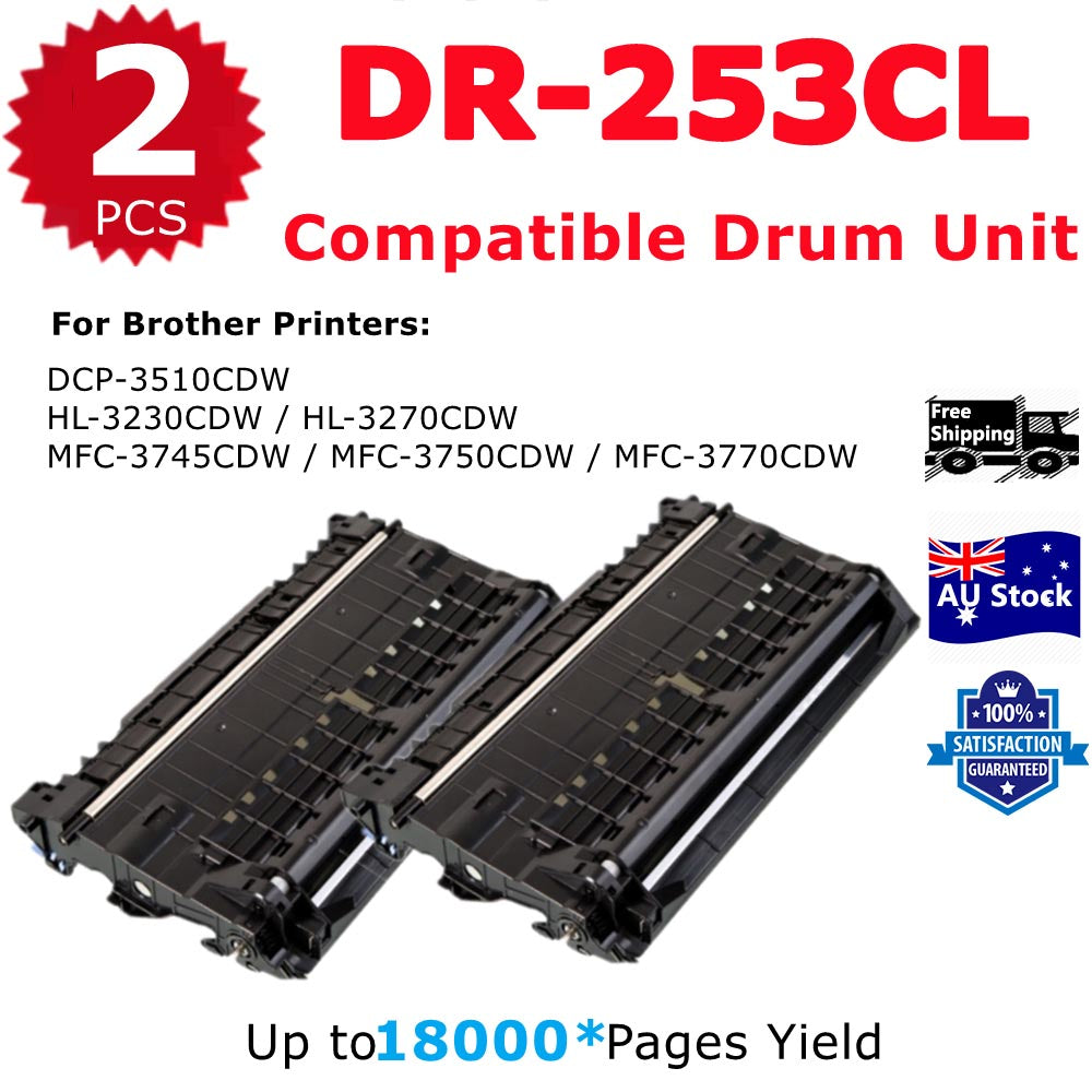 2 Pack InkSales Brother DR-253CL Compatible Drum Unit