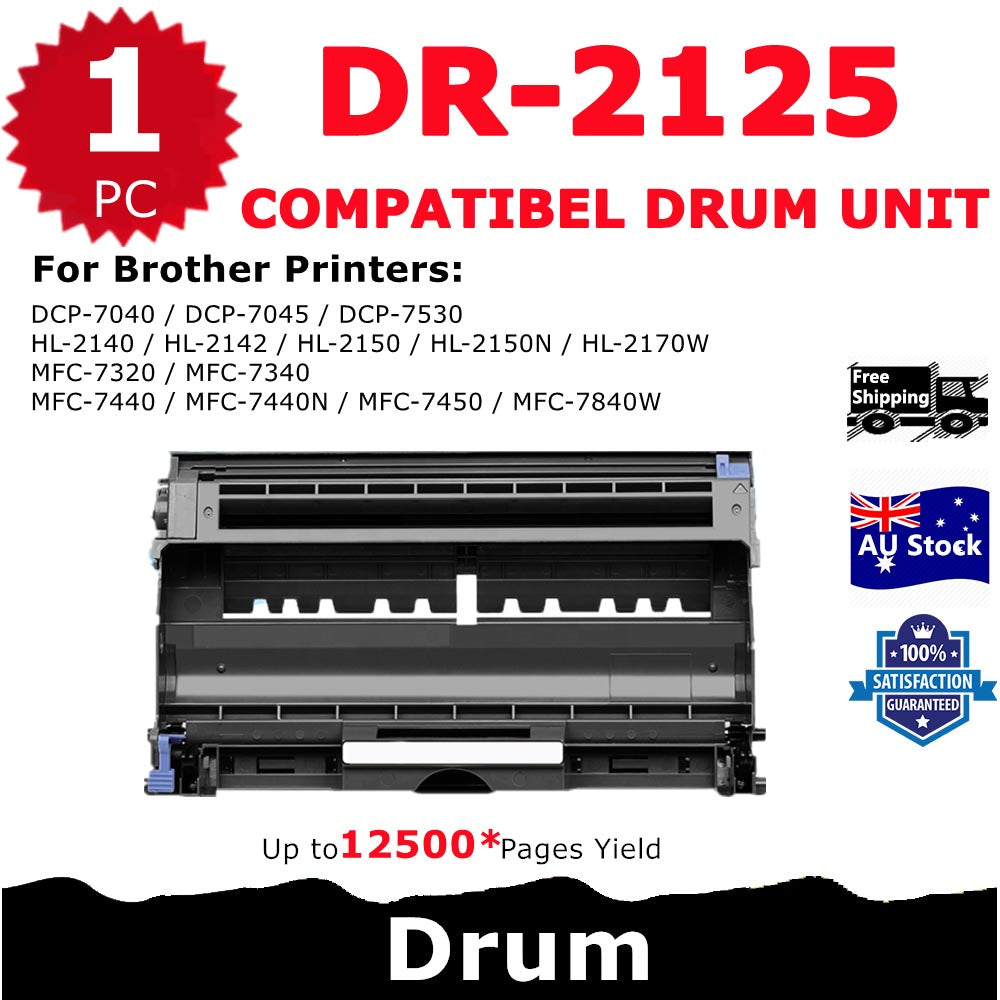 1 Pack InkSales Brother DR2125 DR-2125 Compatible Drum Unit