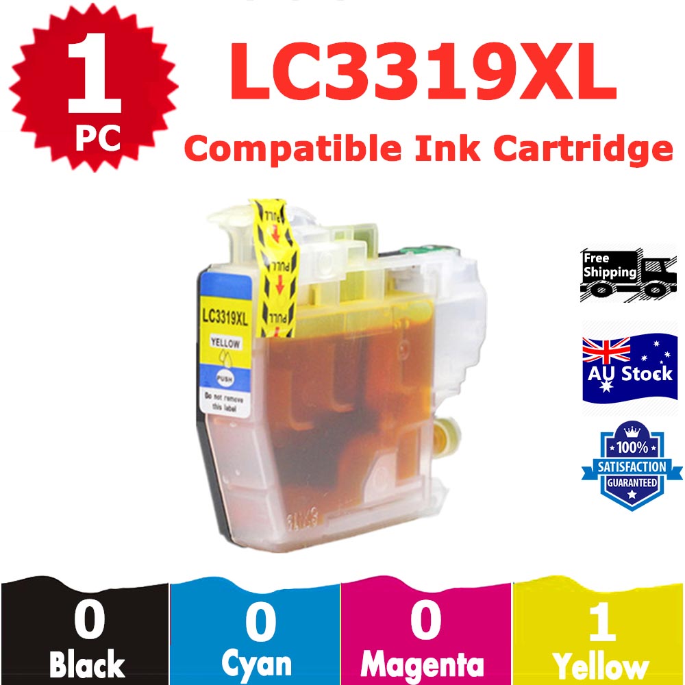 4 Pack InkSales Compatible Brother LC3319XL LC-3319XL Black Only Ink Cartridge  (4BK)