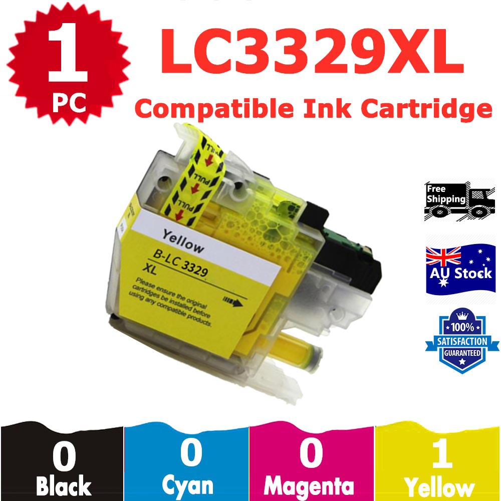 1 Pack InkSales Compatible Brother LC3329XL LC-3329XL Yellow Only Ink Cartridge  (1Y)