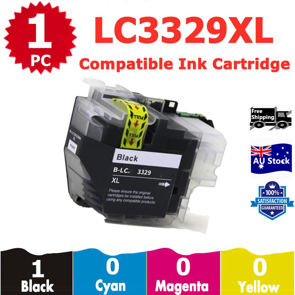 1 Pack InkSales Compatible Brother LC3329XL LC-3329XL Black Only Ink Cartridge  (1BK)