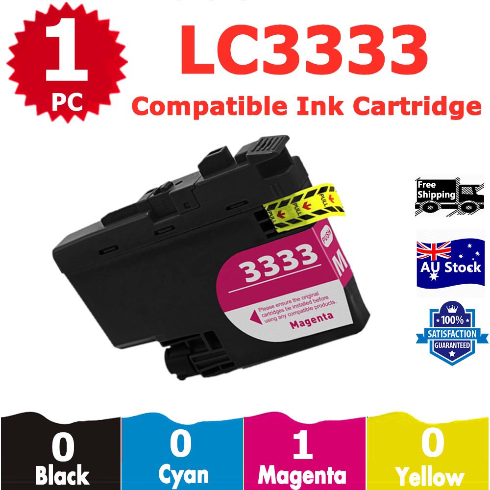 1 Pack InkSales Compatible Brother LC3333 LC-3333 Magenta Only Ink Cartridge  (1M)