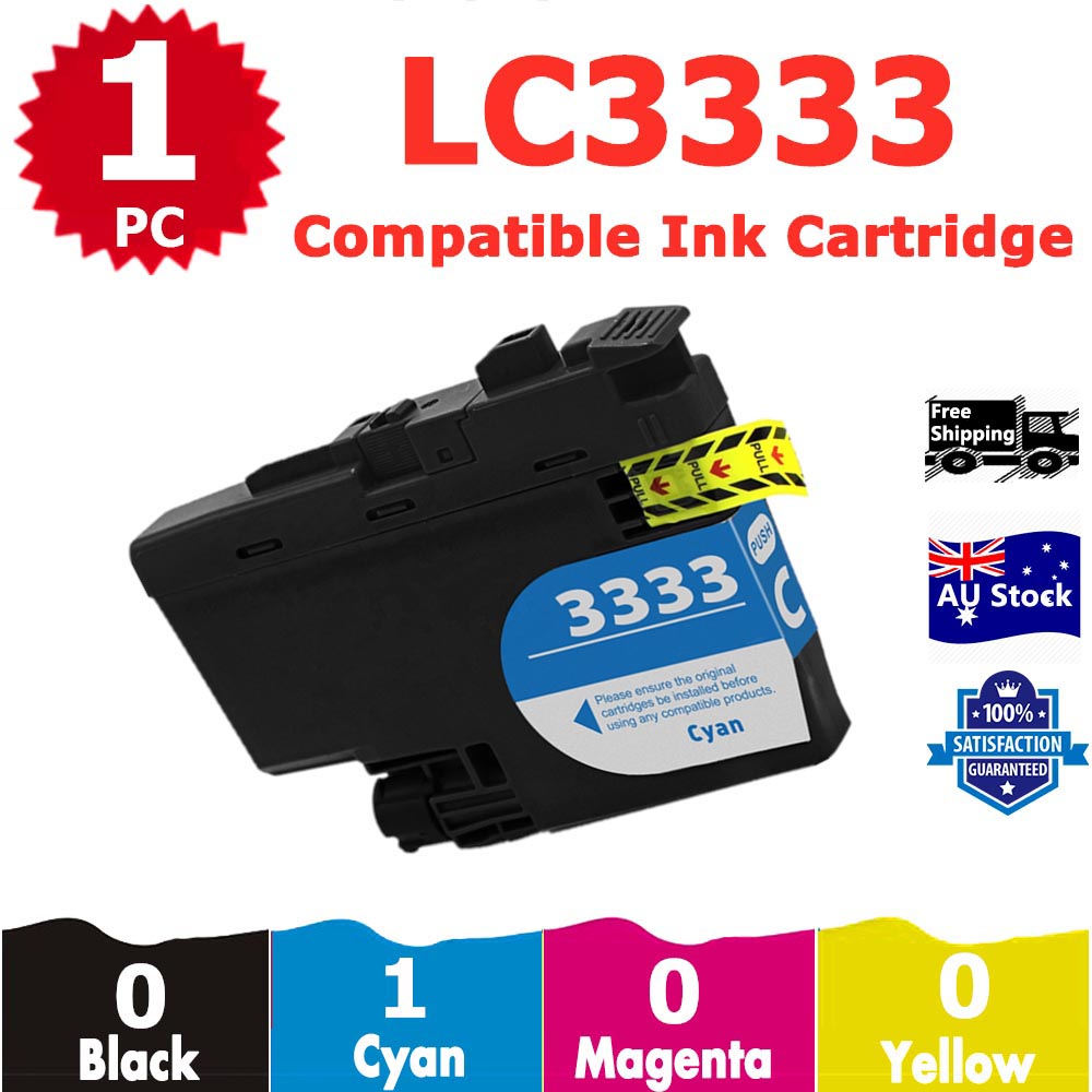 1 Pack InkSales Compatible Brother LC3333 LC-3333 Cyan Only Ink Cartridge  (1C)