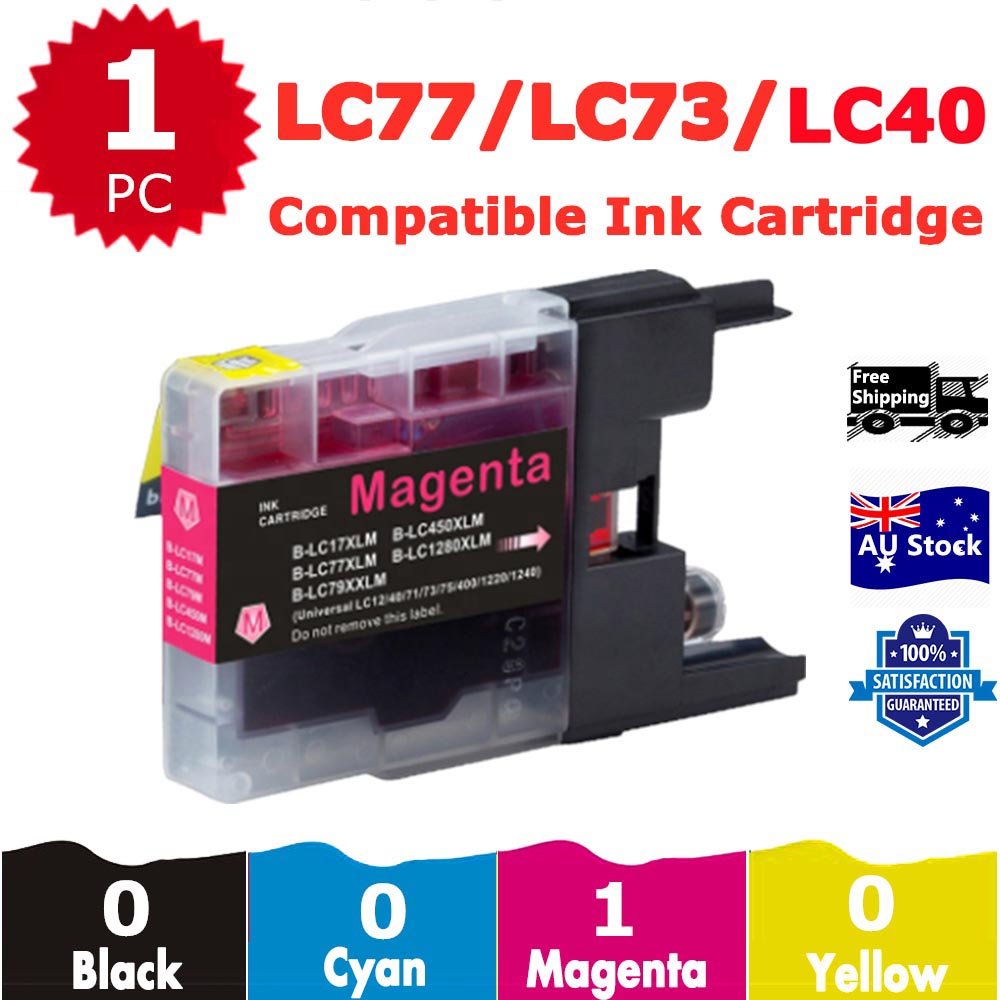 1 Pack InkSales Compatible Brother LC40 LC-40 Magenta only Ink Cartridge  (1M)