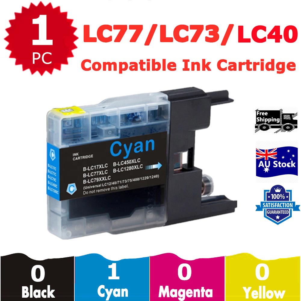 1 Pack InkSales Compatible Brother LC40 LC-40 Cyan only Ink Cartridge  (1C)