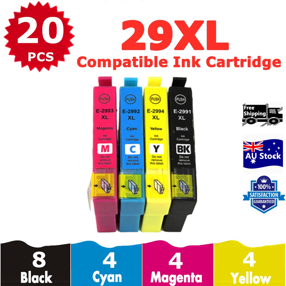 20 Pack InkSales Compatible Epson 29XL Ink Cartridge  (8BK,4C,4M,4Y)