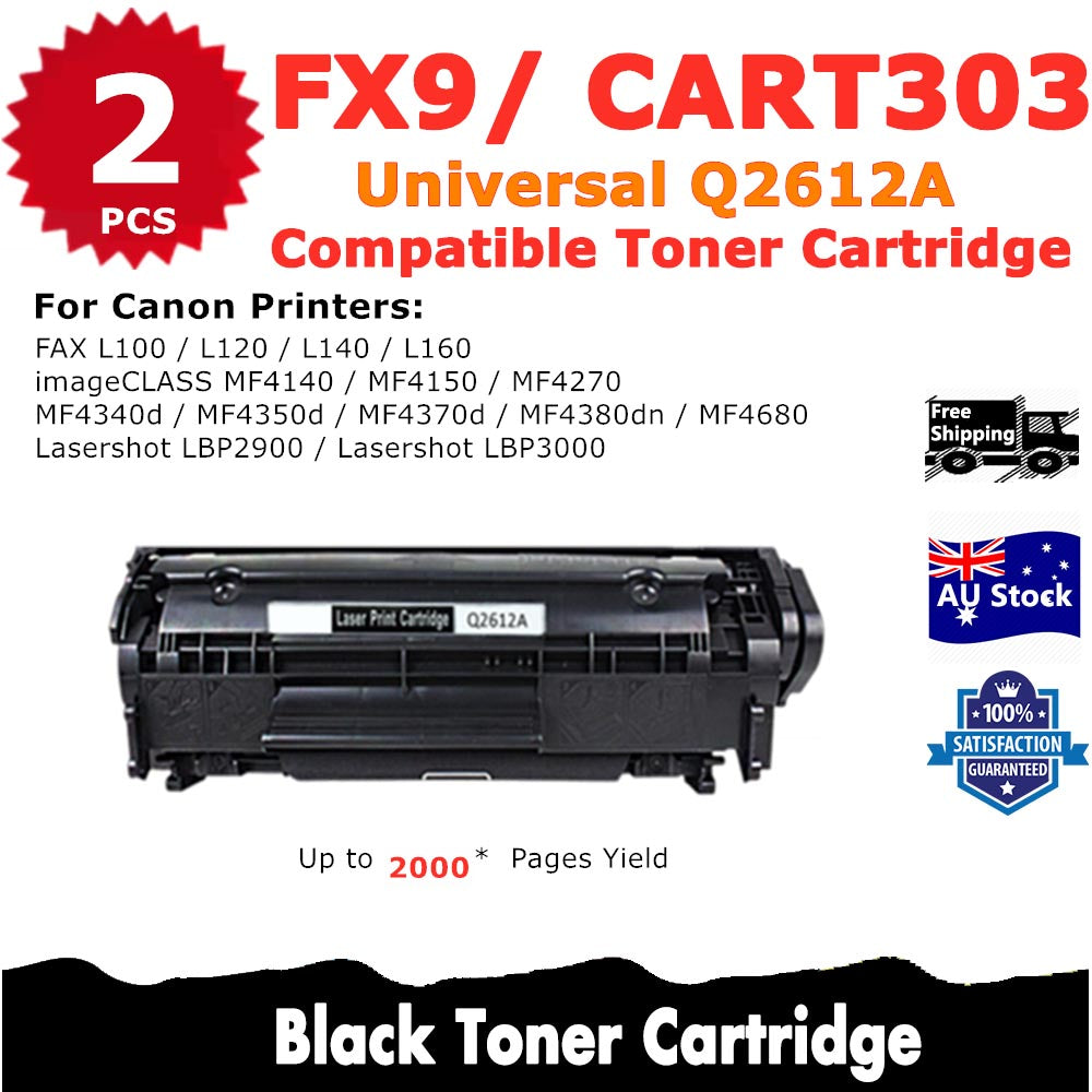 2 Pack InkSales Canon FX9 Compatible Toner Cartridge  (2BK)