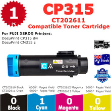 Load image into Gallery viewer, 1 Pack InkSales Xerox CP305 CM305 CT201633 Cyan Only Compatible Toner Cartridge  (1C)
